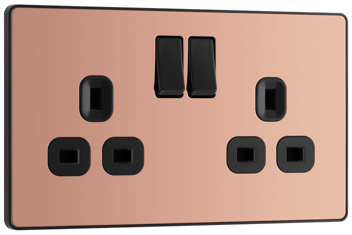 BG Evolve Polished Copper 2G SP Switch - PCDCP22B-01