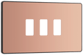BG Evolve Polished Copper 3 module rectangular - RPCDCP3B-01