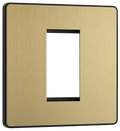 BG Evolve Satin Brass 1 module - square - PCDSBEMS1B-01