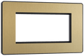BG Evolve Satin Brass 4 module - rectangular - PCDSBEMR4B-01