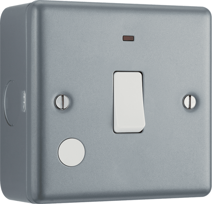 BG Metal Clad 20A, double pole, with indicator - MC531-01