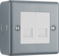 BG Metal Clad 2G Telephone Socket, Secondary - MC5BTS2-01