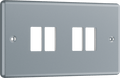 BG Metal Clad 4 module front plate - MMC4-01