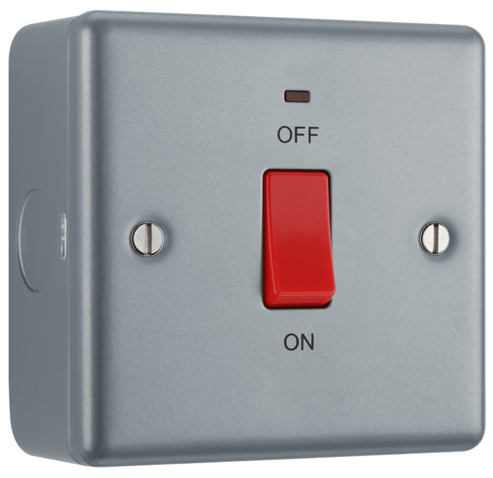 BG Metal Clad 45A DP Single Plate w/ Indicator - MC574-01