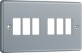 BG Metal Clad 6 module front plate - MMC6-01