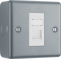 BG Metal Clad Single, RJ45 telephone socket - MC5RJ451-01