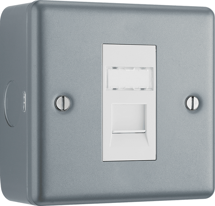 BG Metal Clad Single, RJ45 telephone socket - MC5RJ451-01