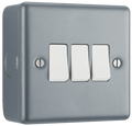 BG Metal Clad Triple, 2 way switch - MC543-01