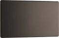 BG Nexus Flatplate Black Nickel 2G blank plate - FBN95-01
