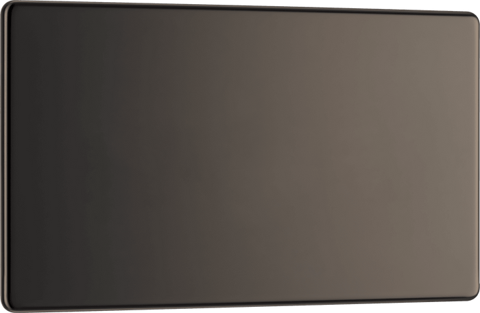 BG Nexus Flatplate Black Nickel 2G blank plate - FBN95-01