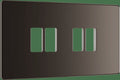 BG Nexus Flatplate Black Nickel 4 module plate - MFBN4-01