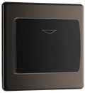 BG Nexus Flatplate Black Nickel Hotel key card switch - FBNKYCSB-01