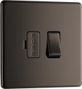 BG Nexus Flatplate Black Nickel Switched & fused - FBN50-01