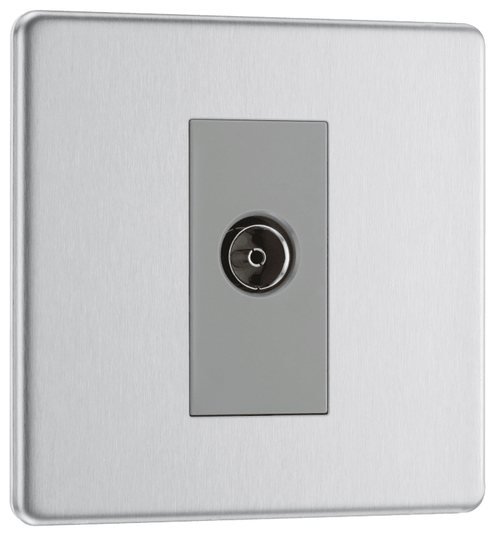 BG Nexus Flatplate Brushed Steel 1G isolated, Co-Axial - FBS62-01