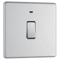 BG Nexus Flatplate Brushed Steel 20A DP w/ Indicator - FBS31-01