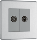 BG Nexus Flatplate Brushed Steel 2G isolated, Co-Axial - FBS63-01