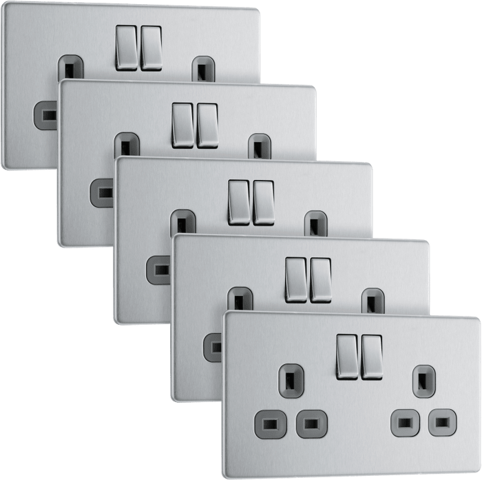 BG Nexus Flatplate Brushed Steel FBS22G/5-01 - FBS22G/5-01