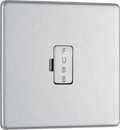 BG Nexus Flatplate Brushed Steel Unswitched & Fused - FBS54-01