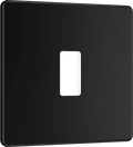 BG Nexus Flatplate Matt Black 1 module plate - MFFB1-01