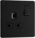 BG Nexus Flatplate Matt Black 1G DP Switch - FFB21B-01