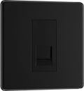 BG Nexus Flatplate Matt Black 1G RJ11 telephone socket - FFBRJ111-01