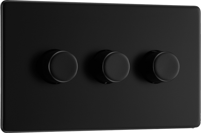 BG Nexus Flatplate Matt Black 3G 2-Way Push 200W - FFB83-01