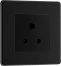 BG Nexus Flatplate Matt Black 5A Unswitched Round Pin - FFB29B-01