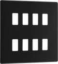 BG Nexus Flatplate Matt Black 8 module - square - RFFB8-01