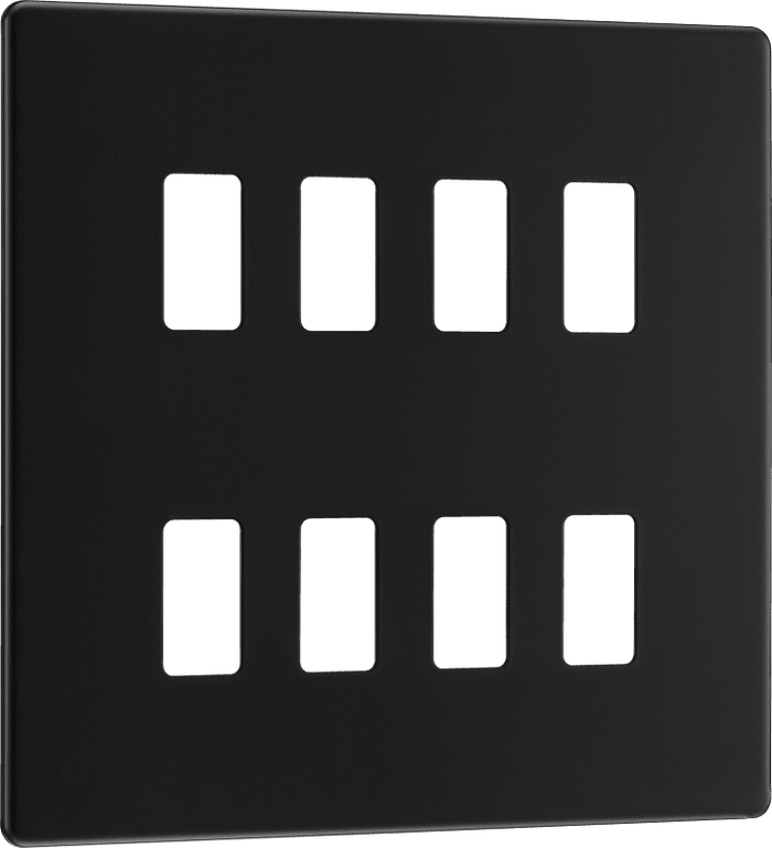 BG Nexus Flatplate Matt Black 8 module - square - RFFB8-01
