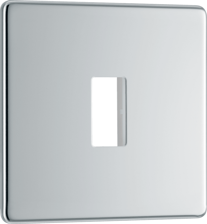 BG Nexus Flatplate Polished Chrome 1 module plate - MFPC1-01