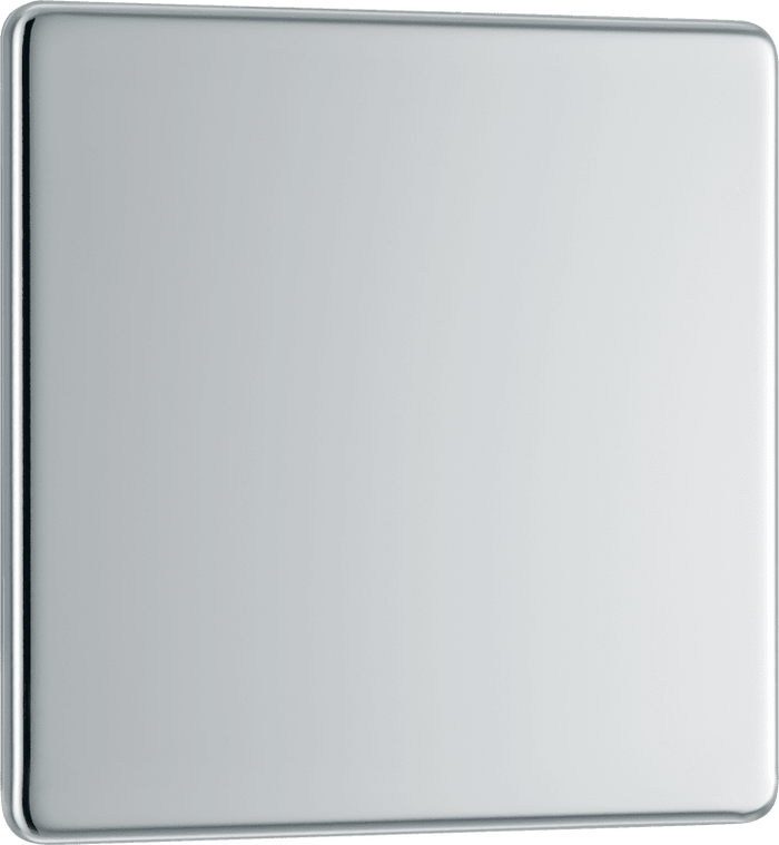 BG Nexus Flatplate Polished Chrome 1G blank plate - FPC94-01