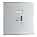 BG Nexus Flatplate Polished Chrome 1G RJ45 data socket - FPCRJ451-01