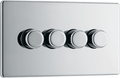 BG Nexus Flatplate Polished Chrome 4G 2-Way Push - FPC84-01