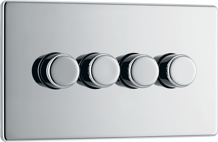 BG Nexus Flatplate Polished Chrome 4G 2-Way Push - FPC84-01