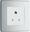 BG Nexus Flatplate Polished Chrome 5A Unswitched Round Pin - FPC29W-01