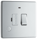 BG Nexus Flatplate Polished Chrome Switched/Fused w/ Indicator+Flex Outlet - FPC53-01
