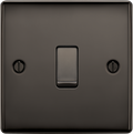 BG Nexus Metal Black Nickel 16Ax 4 Gang Light Switch
