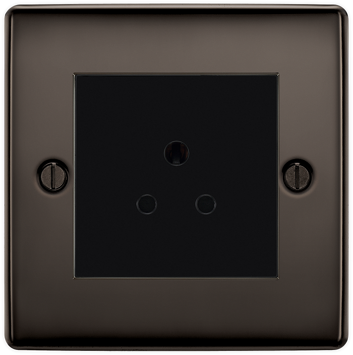 BG Nexus Metal Black Nickel Round Pin Socket