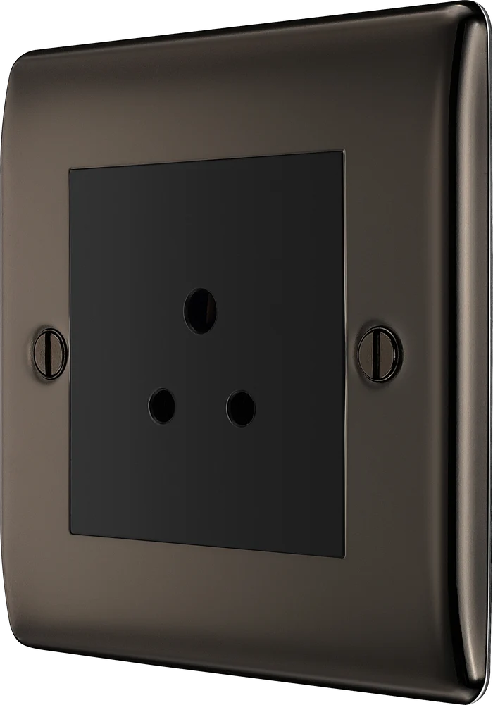 BG Nexus Metal Black Nickel Round Pin Socket