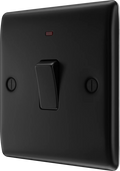 BG Nexus Metal Matt Black 20A Double Pole Switch