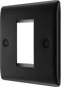 BG Nexus Metal Matt Black Euro Module Front Plate