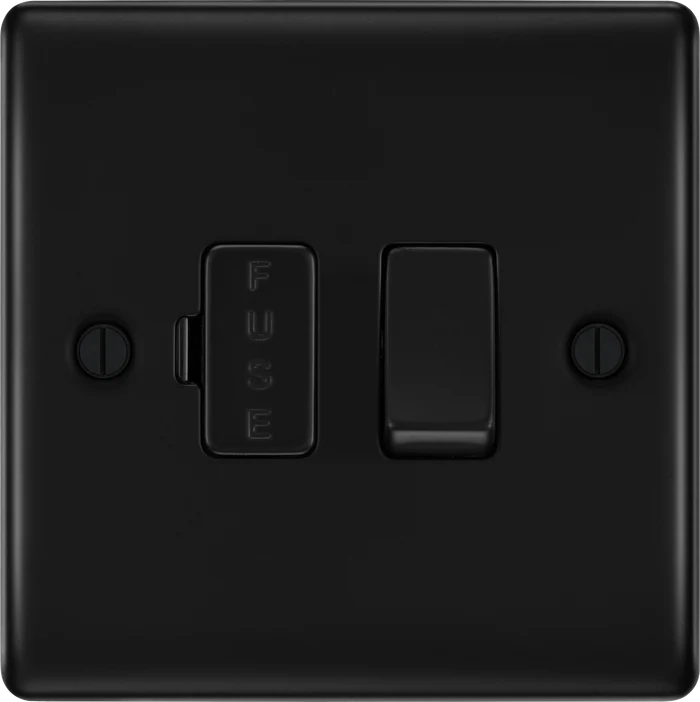 BG Nexus Metal Matt Black Fused Connection Unit