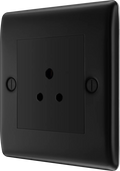 BG Nexus Metal Matt Black Round Pin Socket
