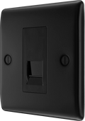 BG Nexus Metal Matt Black Telephone & Data Outlet