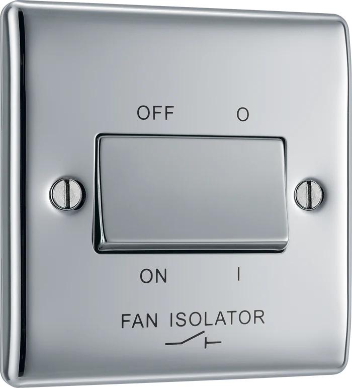 BG Nexus Metal Polished Chrome Fan Isolator