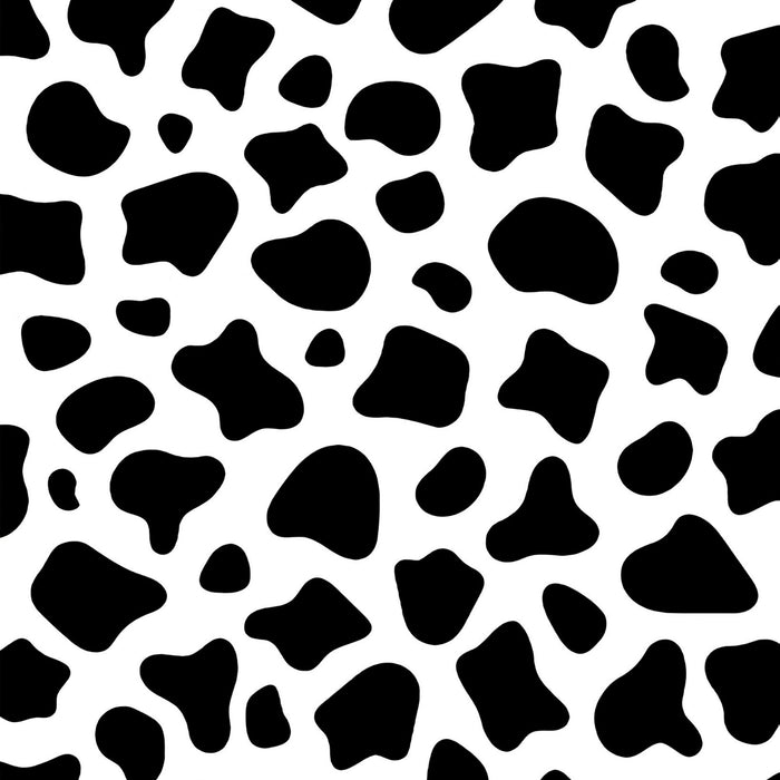 Black and White Cow Pattern Plush Fleece Throw Blanket