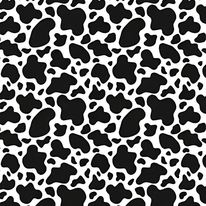 Black and White Cow Print Plush Fleece Throw Blanket