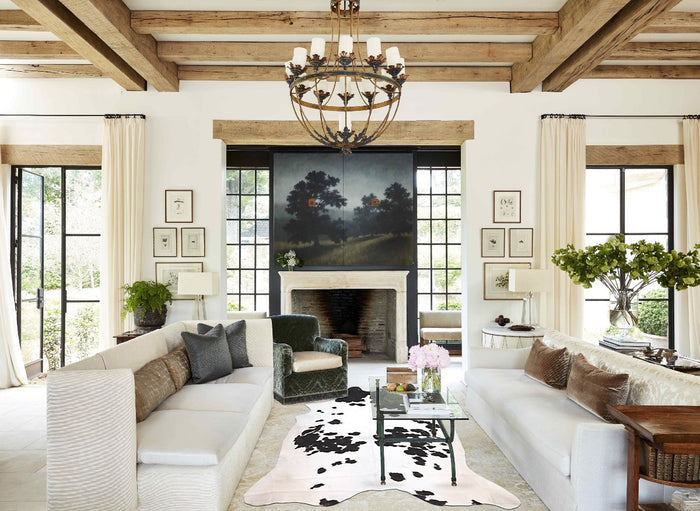 Black and White Cowhide Rug #B10300