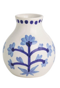 Blue Floral Vase