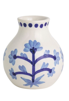 Blue Floral Vase
